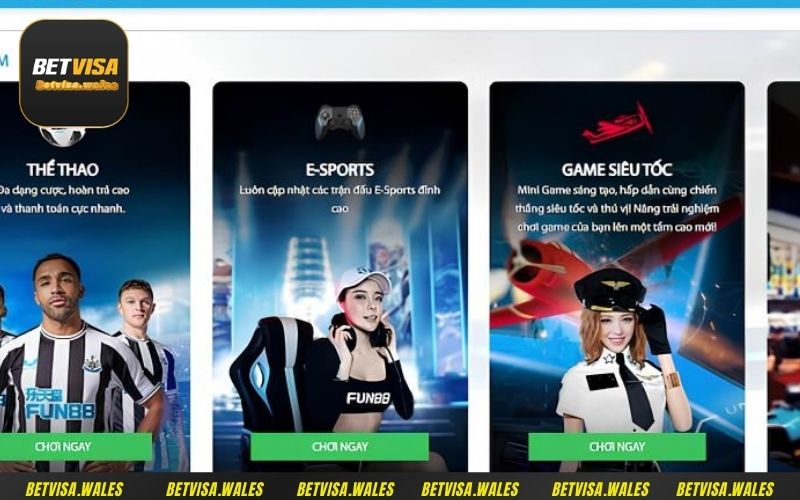 Esport Betvisa mang đến nhiều loại hình cá cược độc đáo