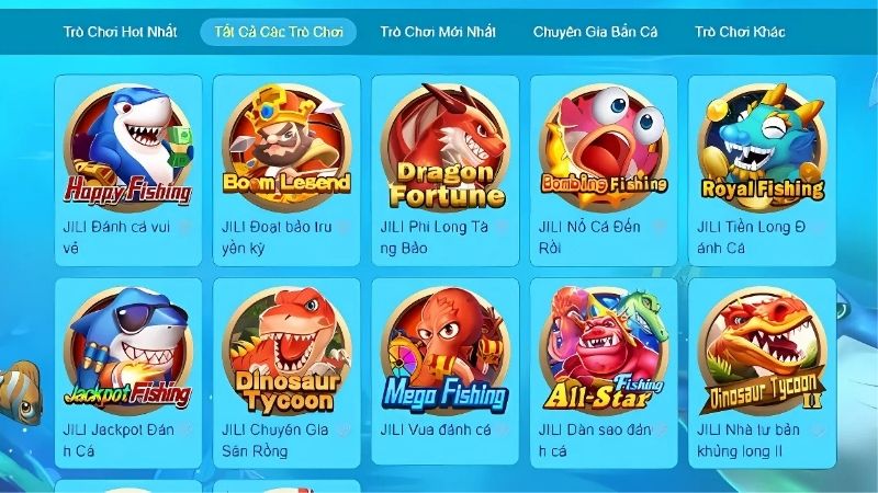 Sân chơi bắn cá đổi thưởng đặc sắc với nhiều siêu phẩm nổi tiếng